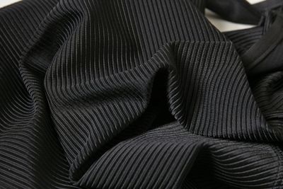 Black ribbed body