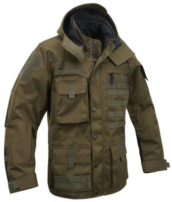 Performance outdoor jacket with MOLLE system