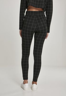 High leggings with checkered pond