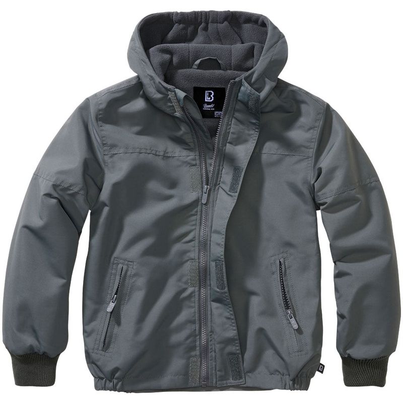 Windbreaker with fleece lining gray - Child