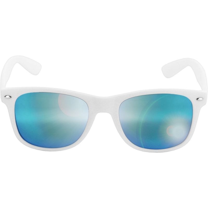 Wayfarer solbriller spejlglas hvide sløjfer