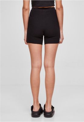 Ladies Rib Knit Shorts