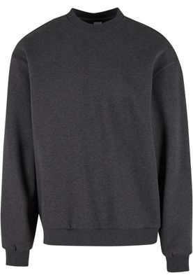 Tröja för herr med fluffy Crewneck – kolgrå