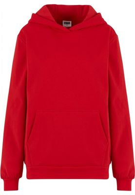 Ladies Loose Light Brushed Fleece Hoody