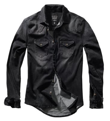 Black denimshirt men