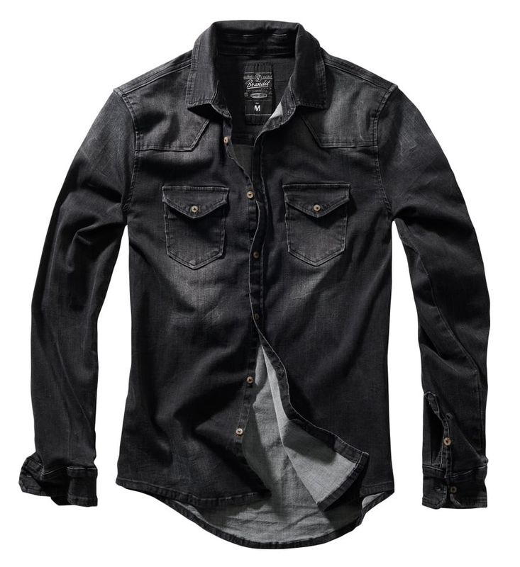 Sort jeans shirt mænd