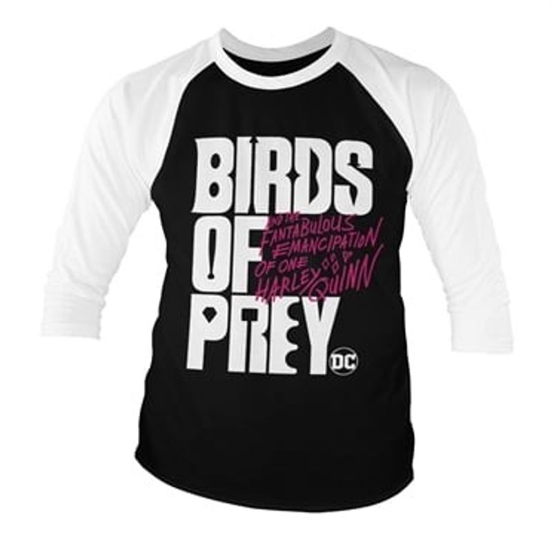 Birds Of Prey Logo Baseball 3/4 Sleeve Tee