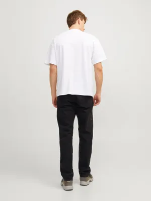 Svarta relaxed fit jeans herr - CHRIS