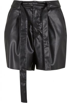 Ladies Synthetic Leather Shorts