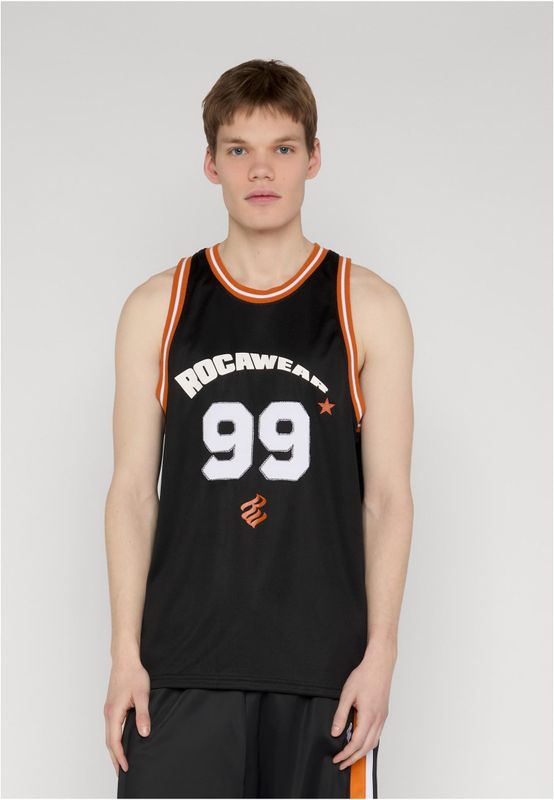 Topp med rocawear BALLER Tanktop – jetblack