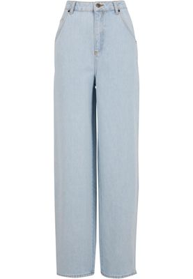 Byxor med dEF Straight oversize – ice blue