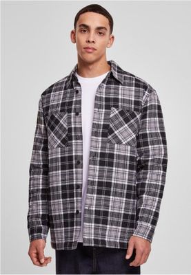 Lined checkered shirt men