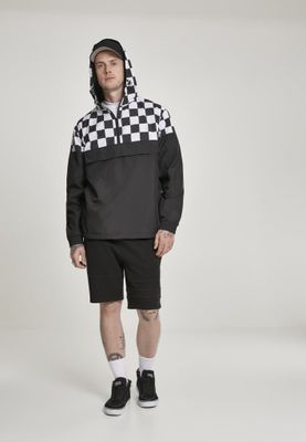 Checkered pull over jacket