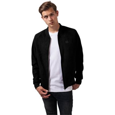Imitation Suede Bomber Jacket