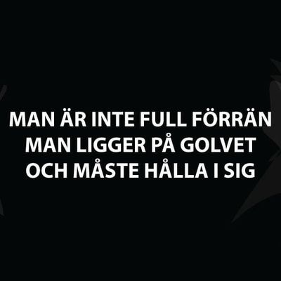 Man är inte full T-shirt