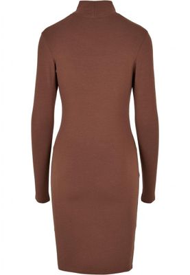 Ladies Stretch Jersey Cut-Out Turtleneck Dress
