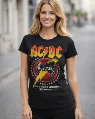AC/DC - 1981 For Those About To Rock Girly Tee