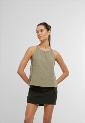 Elegant strukturerad halterneck topp