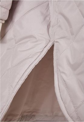 Ladies Oversized Diamond Quilted Hooded Coat
