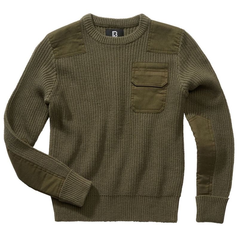 BW pullover børn oliven