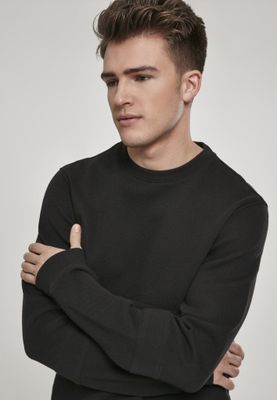 Sweatshirt with knitted fabric