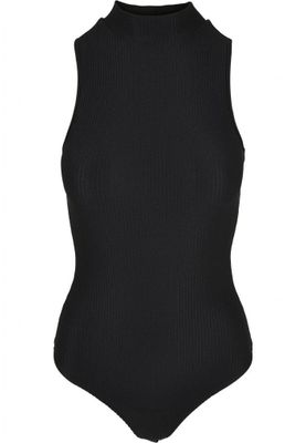Ribbed body with turtleneck