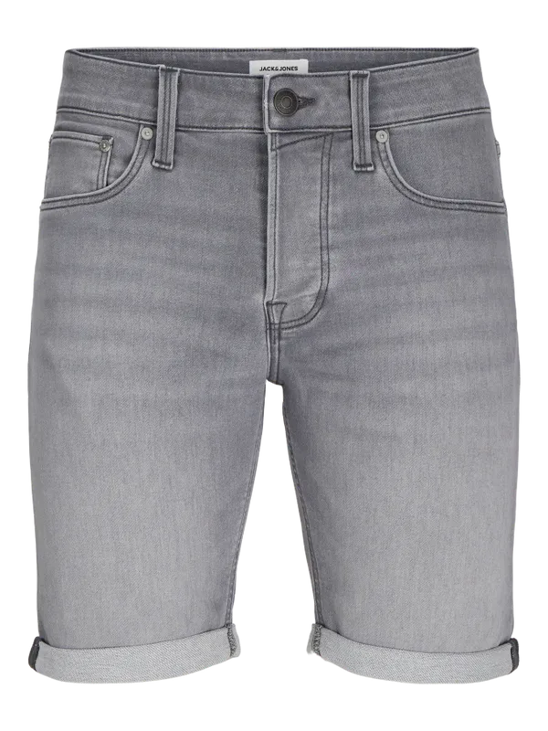 Grå denimshorts herr – regular fit