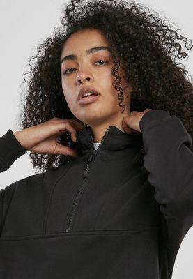 Ladies' long black hoodie