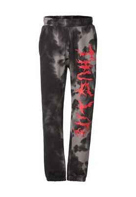 Byxor med röd text sida – black/grey