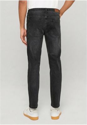 Jeans Basic för herr regular – svart tvättad