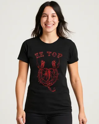 ZZ Top Scorpion T-shirt dam i svart