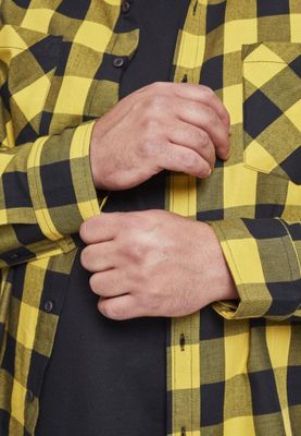 Flannel shirt black/yellow