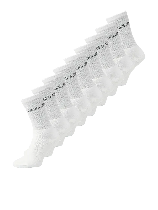 Vita tennisstrumpor 9-pack herr