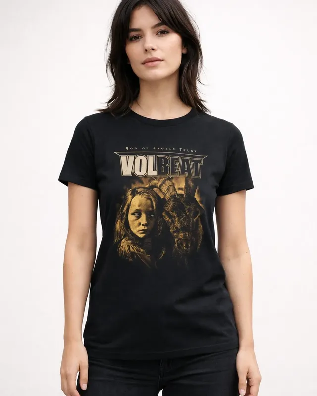 Volbeat God of Angels Trust Goat T-shirt dam i svart