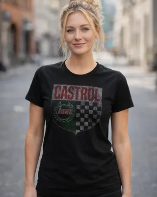 Castrol Shield T-shirt dam i svart