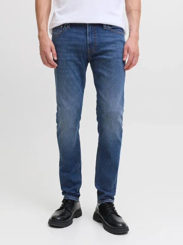 Blå skinny fit jeans herr - LIAM