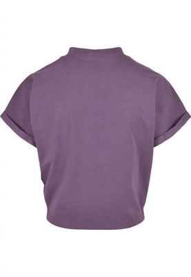 Kort t-shirt til kvinder med sænket arm