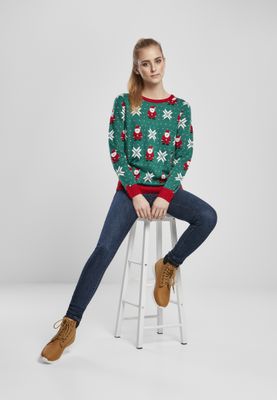 Grøn juletrøje med alvedame