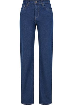 Rakt Skuren Denim Byxa Dam