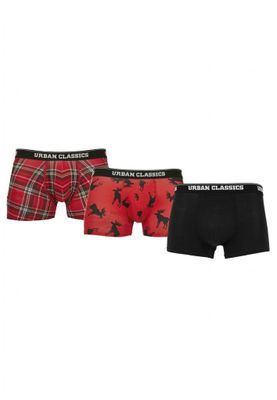 Røde og sorte boksershorts