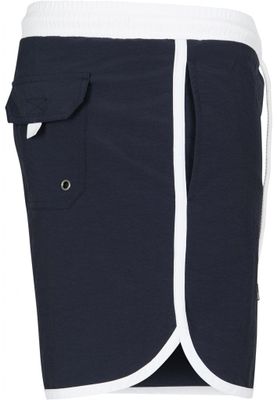 Retro swim shorts navy/white