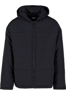 Hooded Block Puffer Jacket