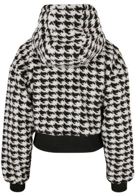 Ladies Short Oversized AOP Sherpa Jacket