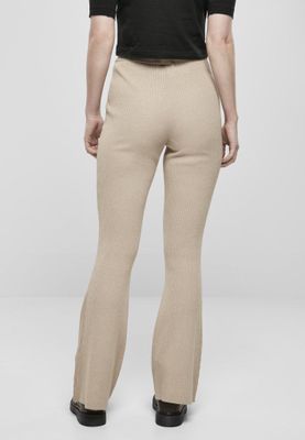 Ladies Rib Knit Bootcut Leggings