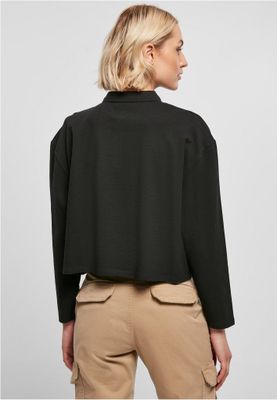 Ladies Short Oversized Polo Longsleeve