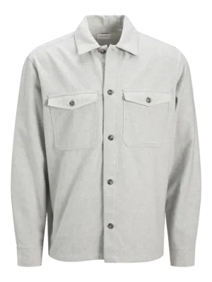 Avslappnad overshirt med skjortkrage