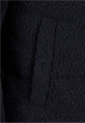 Short sherpa mix puffer jacket lady