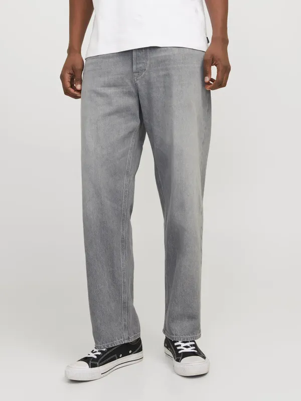 Grå loose fit jeans herr - EDDIE