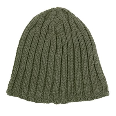 Hat with wide knitting and teddy lining