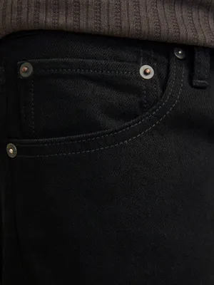 Svarta tapered fit jeans herr - MIKE
